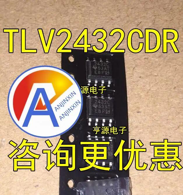 10pcs 100% ο TLV2432CDR 2432C TLV2432C SOP8